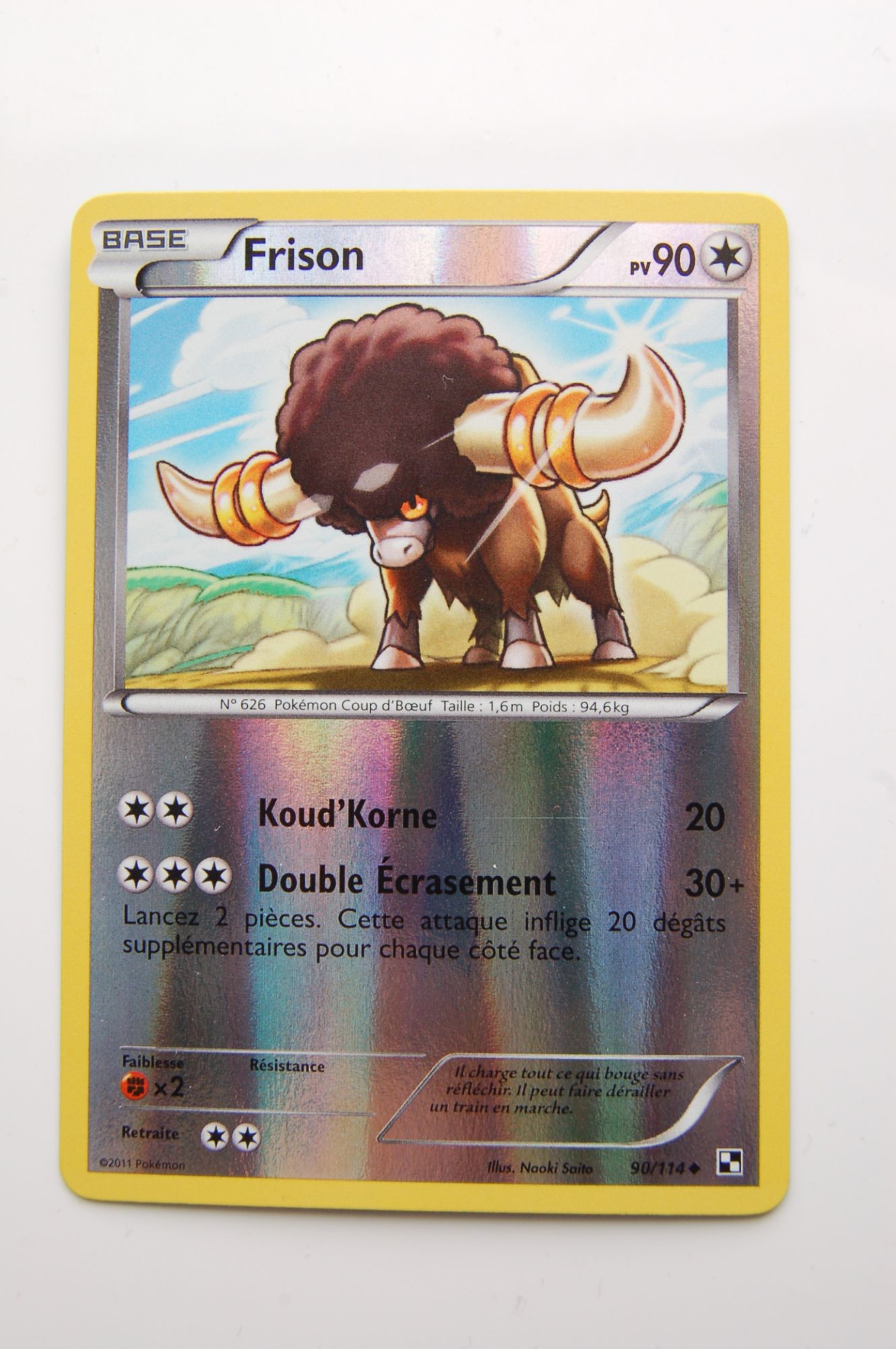 Frison Reverse - Pokemon Noir Et Blanc -90/114