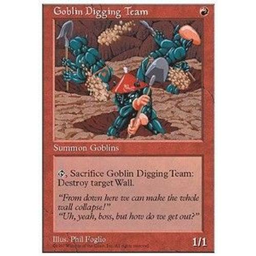 Magic The Gathering - Équipe De Minage Gobeline (Goblin Digging Team) - 5ème Édition - Commune