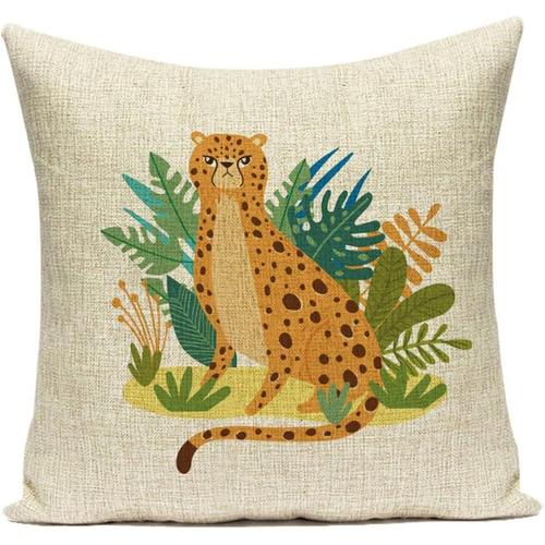 Housse De Coussin Décorative Tigre Coquin, Taies D'oreiller Carrées Pour Canapé-Lit, Décoration D'intérieur 45x45cm/18x18 Pouces - No.2