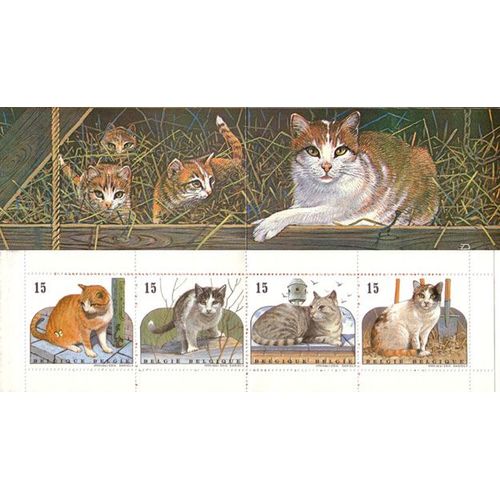 Carnet "Chats" Belgique 1993