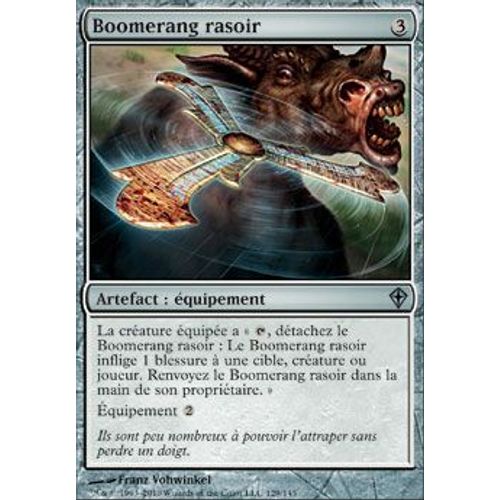 Boomerang Rasoir ( Razor Boomerang ) - Magic Mtg - Worldwake Vf Mint 129 - U