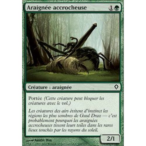 Araignée Accrocheuse ( Grappler Spider ) - Magic Mtg - Worldwake Vf Mint 102 - C