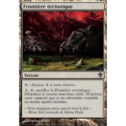 Frontière Tectonique ( Tectonic Edge ) - Magic Mtg - Worldwake Vf Mint 145 - U
