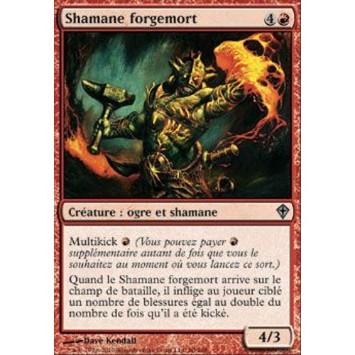 Shamane Forgemort ( Deathforge Shaman ) - Magic Mtg - Worldwake Vf Mint 80 - U