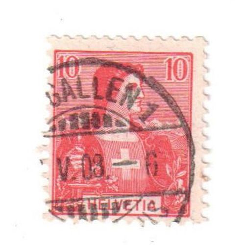 Timbre Oblitéré : Suisse