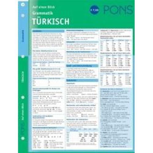 Pons Grammatik Auf Einen Blick. Türkisch