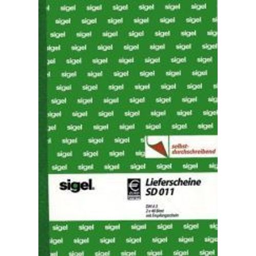 Sigel Formularbuch "Lieferschein Mit Empfangsschein", A5, Sd