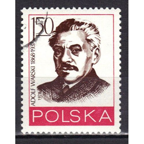 Pologne 1978 : Personnalité Du Mouvement Ouvrier : Adolf Warski (1868-1937) - Timbre Oblitéré