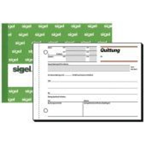 Sigel Formularbuch "Quittung", Mit Mwst.-Nachweis, A6 Quer