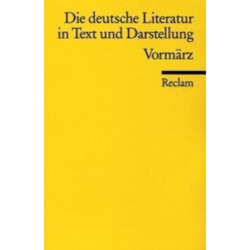 Deutsche Literatur In Text T10 Vormarz