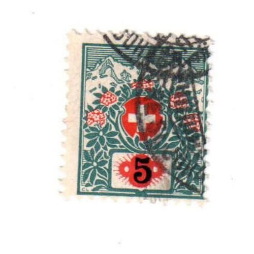 Timbre Oblitéré : Suisse