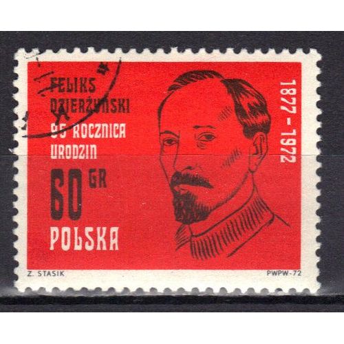 Pologne 1972 : Feliks Dzierzynski (1877-1972) - Timbre Oblitéré