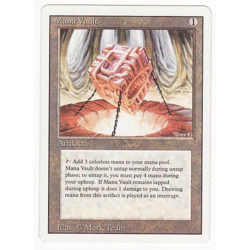 carte magic mana vault arche de mana 3 d. bords blancs Rakuten