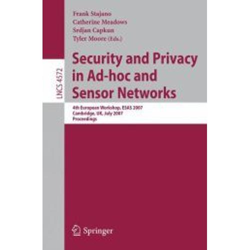 Security And Privacy In Ad-Hoc And Sensor Networks