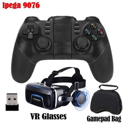 9076 Avec Sac Vr B - Manette De Jeu Bluetooth Pubg Pour Iphone, Android, Pc, Ps4, Ps3, Playstation 4, 3, Nintendo Switch