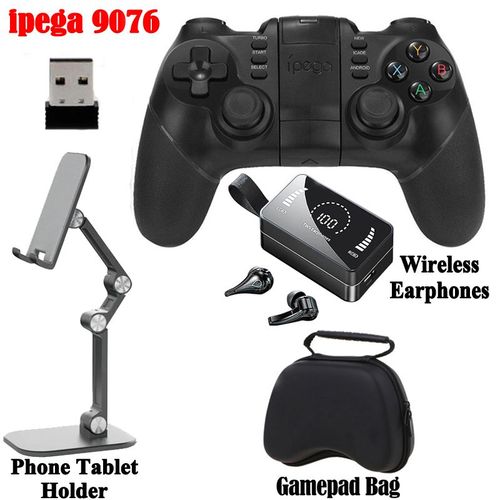 9076 Set 7 - Manette De Jeu Pubg Bluetooth Usb Pour Iphone, Contrleur Nintendo Switch, Manette De Jeu Mobile, Pc Android, Ps4, Ps3, Playstation Ps 4, 3