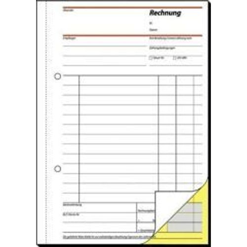 Sigel Formularbuch "Rechnung", A5, 2 X 40 Blatt, Sd
