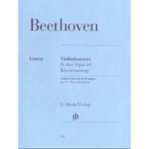 Konzert Für Violine Und Orchester D-Dur Opus 61 Klavierauszug - Violine Und Klavier