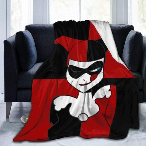 Clown Joker Harley Quinn Supernatural Couvertures De Lit Ultra Douces En Micro Flano Couverture Luxueuse Et Confortable En Peluche Moelleuse Imprimée Pour Canapé, Chaise, Salon