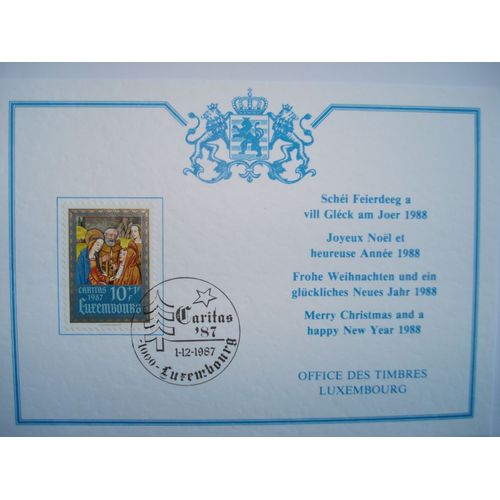 Souvenirs Philatéliques "Cartes De Noël" Luxembourg