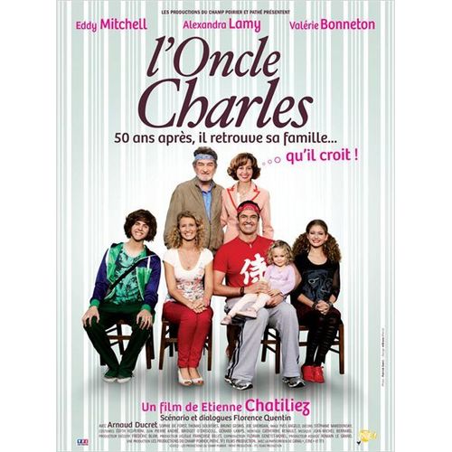 L'oncle Charles - Véritable Affiche  De Cinéma - Format 120x160 Cm - De Etienne Chatiliez Avec Eddy Mitchell, Alexandra Lamy, Valérie Bonneton, Arnaud Ducret, Thomas Soliveres, Sophie De Fürst -  2012