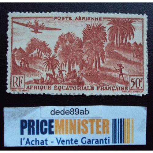 Afrique Equatoriale Française.50f R F Poste Aérienne.