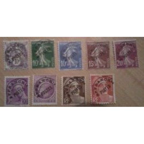Timbre Préoblitéré N°43,51,52,53,55,78,91a,95,103a.En Bon État Avec Trace Charnière.
