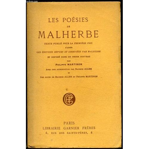 Les Poesies De Malherbe