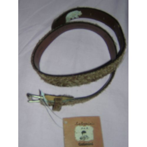 Ceinture Catimini Croute De Cuir Vachette.