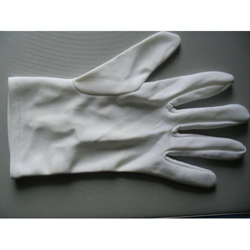 Gants Blanc De Ceremonie En Nylon Taille 9
