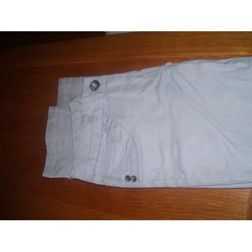 Pantalon Tape À L'oeil T 12 Ans Gris Comme Neuf
