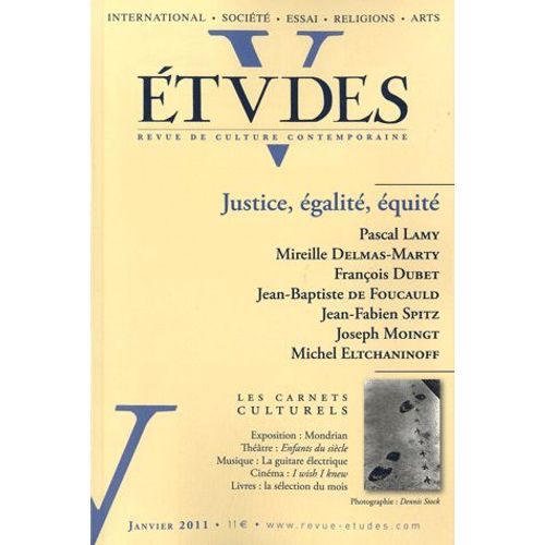 Etudes Janvier 2011 - Justice, Égalité, Équité