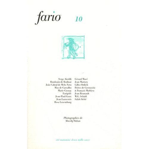 Fario N° 10, Eté-Automne 2