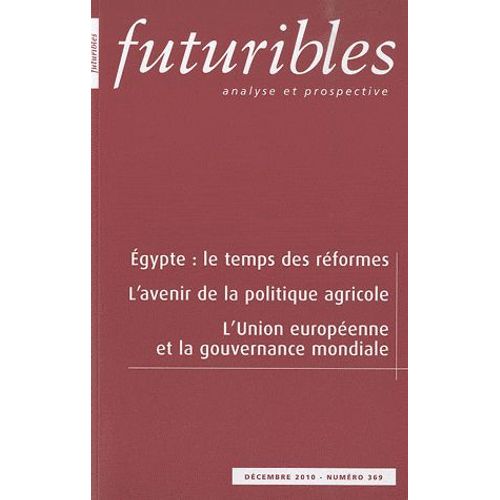 Futuribles N° 369, Décembre 201