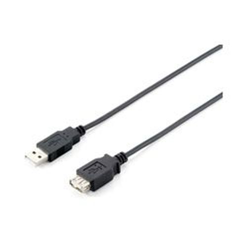 Equip - Rallonge de câble USB - USB (M) pour USB (F) - USB 2.0 - 5 m - noir
