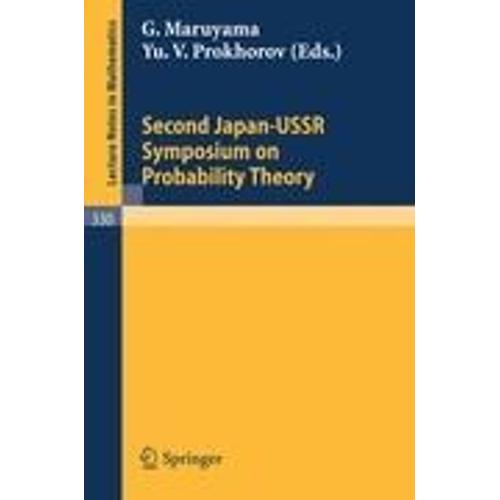 Proceedings Of The Second Japan-Ussr Symposium On Probability Theory