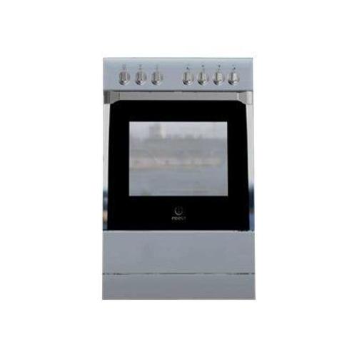 Indesit KN3G210S (X) - Cuisinière - pose libre - largeur : 50 cm - profondeur : 60 cm - hauteur : 85 cm - avec système auto-nettoyant - acier inoxydable