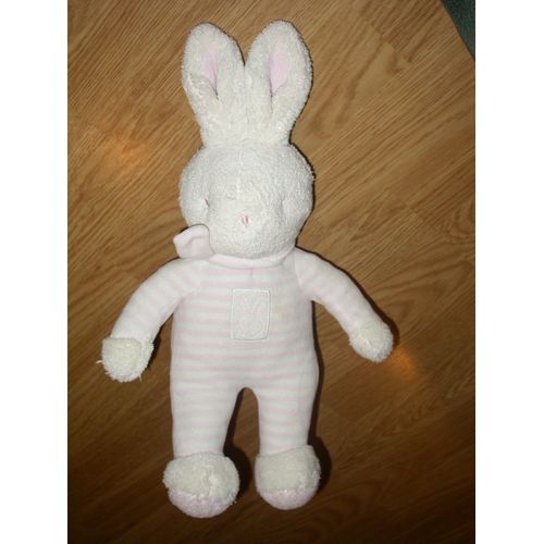 Doudou Lapin Rabbit Lievre Bunny Kaninchen Rose Trés Doux Klorane
