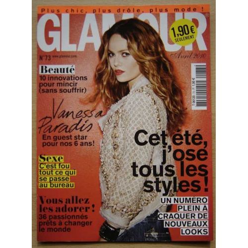 Glamour N°73, Coupure De Presse, Vanessa Paradis.