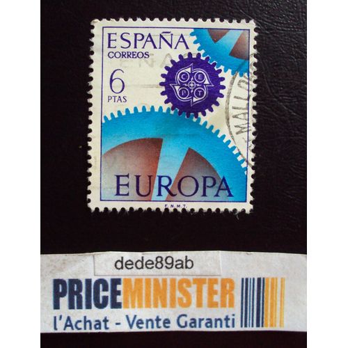 Espagne..6 Ptas Espana Correos..Europa. Oblitéré.