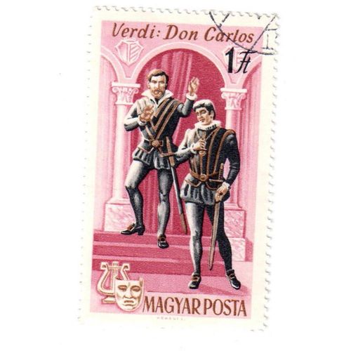 Timbre Oblitéré : Hongrie, Verdi - Don Carlos