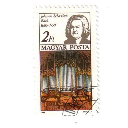 Timbre Oblitéré : Hongrie, Bach