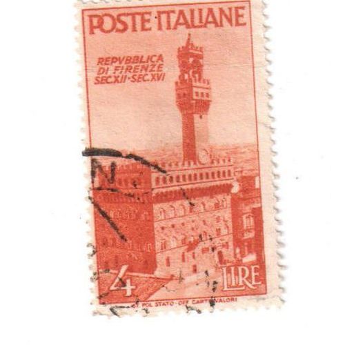 Timbre Oblitéré : Italie, République De Florence
