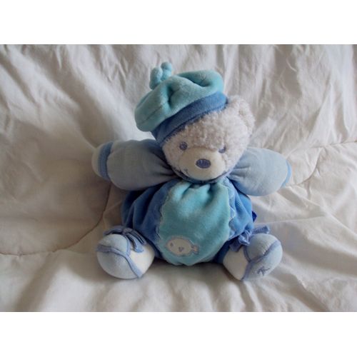 Doudou Ours Boule Bleu By Kaloo