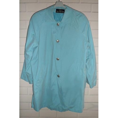 Anne Weyburn Trench Bleu Turquoise Clair T 42/44