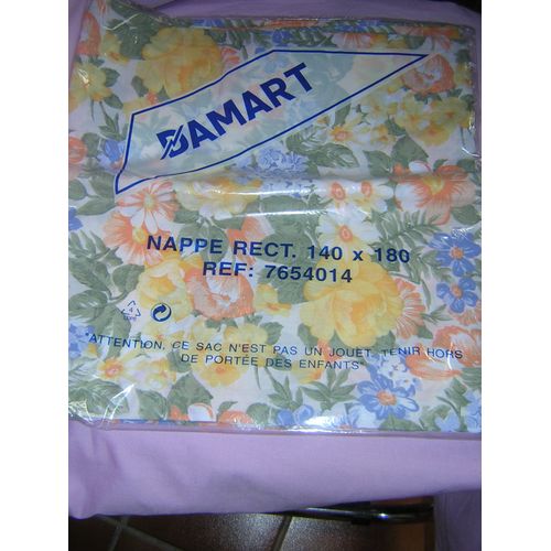 Nappe Rectangulaire Damart 140 X 180 Cm.
