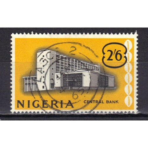 Nigeria 1961 : Banque Centrale - Timbre Oblitéré