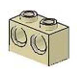 ACCESSOIRES LEGO   BRIQUES 1X2 AVEC 2 TROUS    SABLE