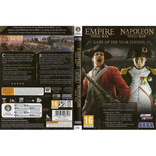 Coffret De Deux Jeux Pc "Total War" : Empire & Napoleon