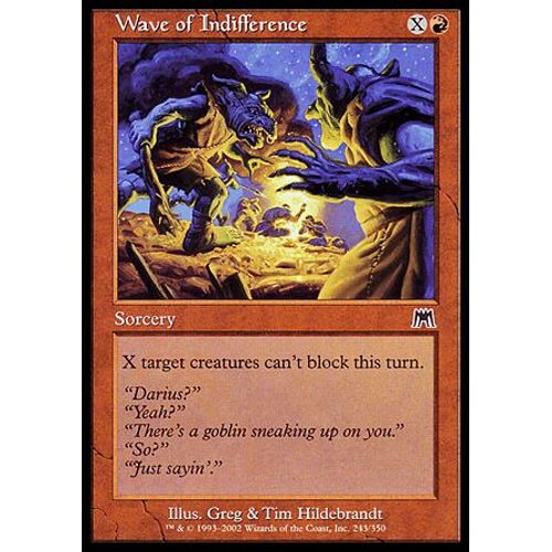 Magic The Gathering - Vague D'indifférence (Wave Of Indifference) - Carnage - Commune